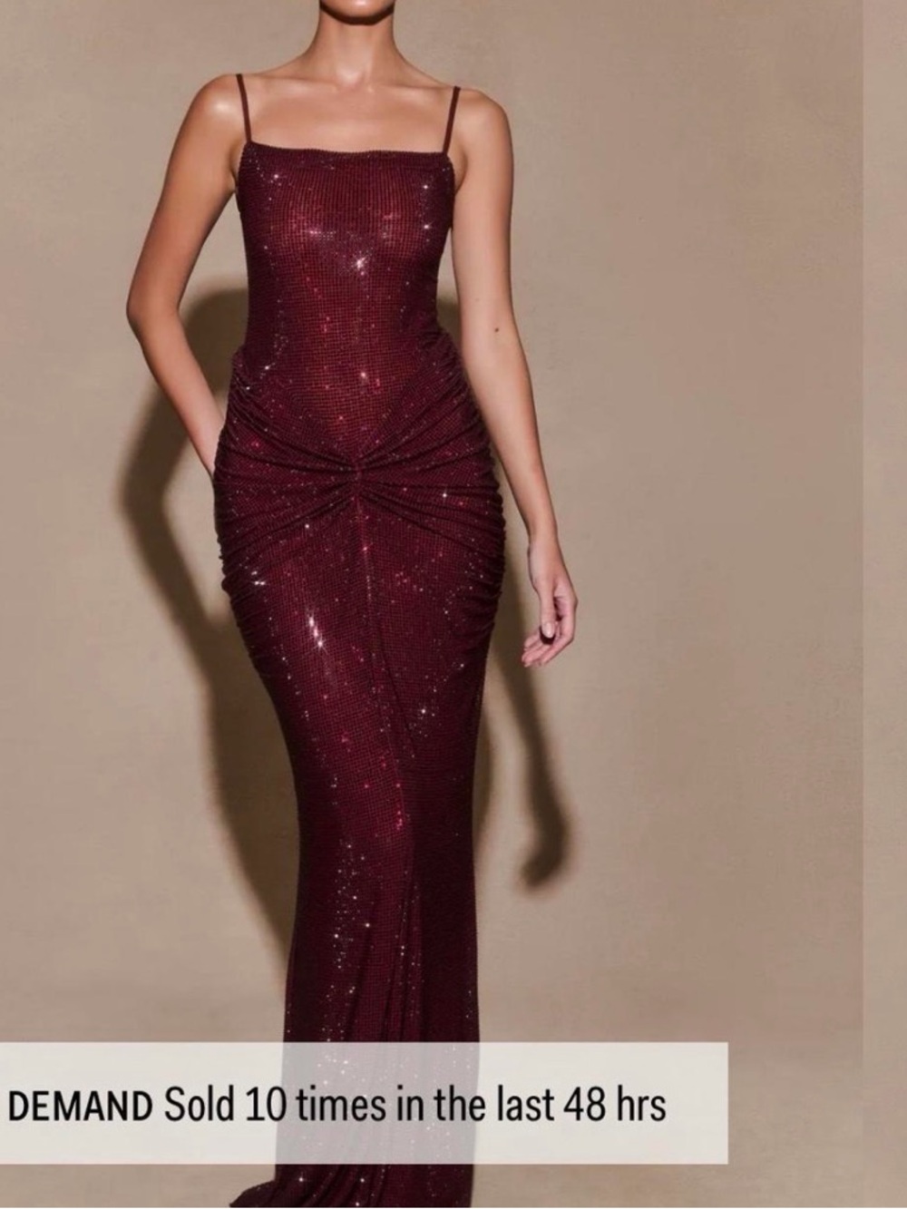 Meshki Roisin Dress Mahogany